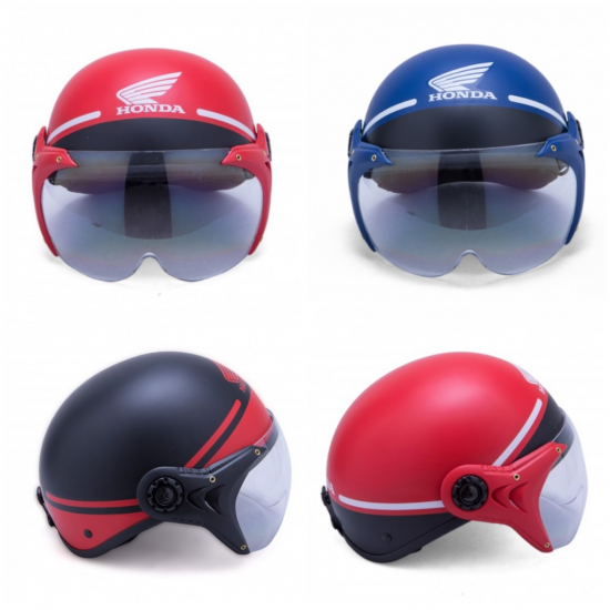 Mũ bảo hiểm nữa đầu có kính