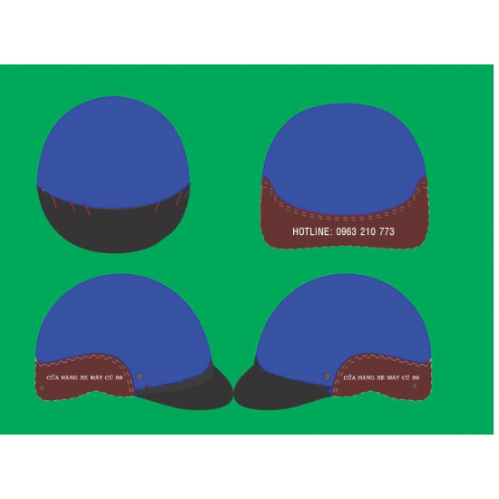 Mũ bảo hiểm viền da